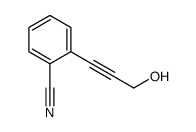 2-(3-hydroxyprop-1-ynyl)benzonitrile Structure