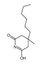 4-hexyl-4-methylpiperidine-2,6-dione Structure