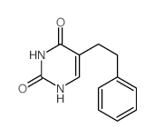 2,4(1H,3H)-Pyrimidinedione, 5-(2-phenylethyl)-结构式