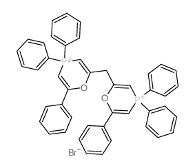 4H-1,4-Oxaphosphorinium, 2,2-methylenebis[4,4,6-triphenyl-, dibromide结构式