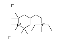 diethyl-[2-(1,1,2,2,6,6-hexamethyl-3H-pyridin-1-ium-4-yl)ethyl]-methylazanium,diiodide Structure