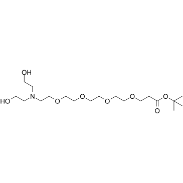 N,N-Diethanol amine-PEG4-Boc结构式