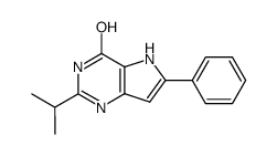 2-Isopropyl-6-phenylpyrrolo[3,2-d]pyrimidin-4-ol Structure