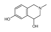 1,2,3,4-Tetrahydro-4,6-dihydroxy-2-methyl-isoquinoline结构式