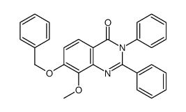 4(3H)-Quinazolinone,7-(benzyloxy)-8-methoxy-2,3-diphenyl- (8CI)结构式