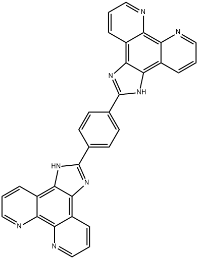 1,4-di(1h-imidazo[4,5-f][1,10]phenanthrolin-2-yl)benzene结构式