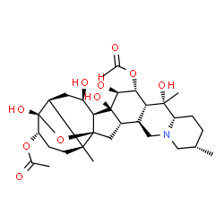 germine-3,16-diacetate Structure