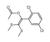 1-(2,5-dichlorophenyl)-2,2-bis(methylthio)vinyl acetate Structure