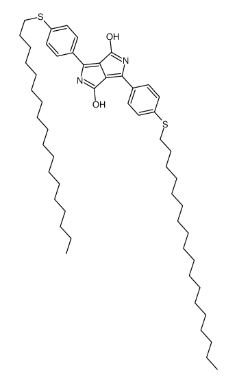 2,5-Dihydro-3,6-bis[4-(octadecylthio)phenyl]-pyrrolo[3,4-c]pyrrole-1,4-dione structure