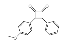 3-(4-methoxyphenyl)-4-phenylcyclobut-3-ene-1,2-dione结构式