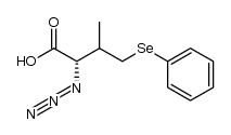 2-(S)-3-(R,S)-2-azido-3-methyl-4-(phenylseleno)butanoic acid结构式