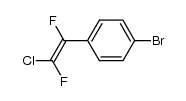 p-bromo-α,β-difluorochlorostyrene Structure