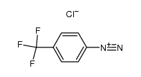 p-trifluorobenzene diazonium chloride Structure