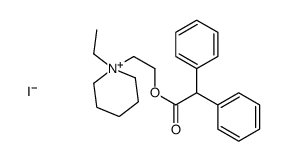 2-(1-ethylpiperidin-1-ium-1-yl)ethyl 2,2-diphenylacetate,iodide Structure