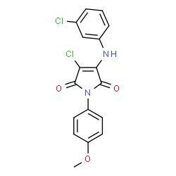 3-chloro-4-(3-chloroanilino)-1-(4-methoxyphenyl)-1H-pyrrole-2,5-dione picture