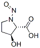 Proline, 3-hydroxy-1-nitroso-, trans- (8CI) Structure