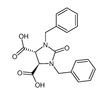 1,3-DIBENZYL-2-OXOIMIDAZOLIDINE-4,5-DICARBOXYLIC ACID结构式