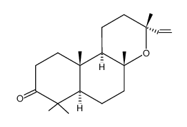 2,3,5,6,6a,7,9,10,10a,10b-Decahydro-3,4a,7,7,10a-pentamethyl-3-vinyl-1H-naphtho[2,1-b]pyran-8(4aH)-one结构式