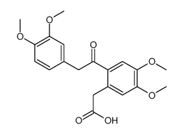 2-[2-[2-(3,4-dimethoxyphenyl)acetyl]-4,5-dimethoxyphenyl]acetic acid结构式