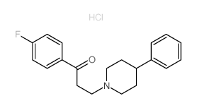 1-Propanone,1-(4-fluorophenyl)-3-(4-phenyl-1-piperidinyl)-, hydrochloride (1:1) picture