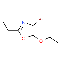 Oxazole, 4-bromo-5-ethoxy-2-ethyl- (9CI) structure