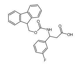 Fmoc-3-Amino-3-(3-fluorophenyl)-propionic acid structure