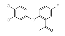 2-(3,4-dichlorophenoxy)-5-fluoro-acetophenone Structure