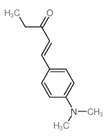 1-(4-dimethylaminophenyl)pent-1-en-3-one structure