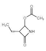 2-Azetidinone,4-(acetyloxy)-3-ethyl-,(3R)-(9CI)结构式