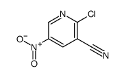 2-chloro-5-nitronicotinonitrile structure