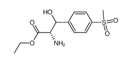3-(4-(methylsulfonyl)phenyl)serine ethyl ester structure
