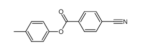 4-Cyanobenzoic acid 4-methylphenyl ester结构式