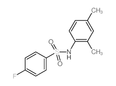 N-(2,4-Dimethylphenyl)-4-fluorobenzenesulfonamide Structure