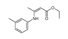 ethyl 3-(3-methylanilino)but-2-enoate Structure