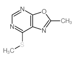 Oxazolo[5,4-d]pyrimidine,2-methyl-7-(methylthio)-结构式