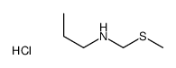 N-(methylsulfanylmethyl)propan-1-amine,hydrochloride结构式