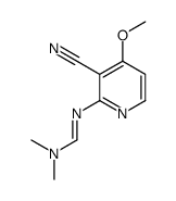 N'-(3-cyano-4-methoxypyridin-2-yl)-N,N-dimethylmethanimidamide结构式