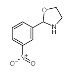 Oxazolidine,2-(3-nitrophenyl)- Structure
