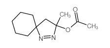 1,2-Diazaspiro[4.5]dec-1-en-3-ol,3-methyl-, 3-acetate Structure