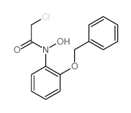 2-chloro-N-hydroxy-N-(2-phenylmethoxyphenyl)acetamide Structure
