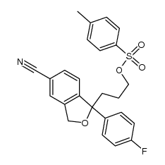 1-(4-fluorophenyl)-1-[(3-p-toluenesulfonyloxy)propyl]-1,3-dihydro-5-isobenzo-furancarbonitrile Structure