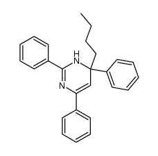 6-n-butyl-2,4,6-triphenyl-1,6-dihydropyrimidine结构式