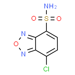 7-Chloro-benzo[1,2,5]oxadiazole-4-sulfonic acid amide结构式