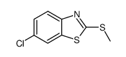 2-甲硫基-6-氯苯并噻唑结构式