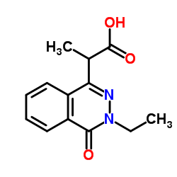 2-(3-ETHYL-4-OXO-3,4-DIHYDRO-PHTHALAZIN-1-YL)-PROPIONIC ACID结构式