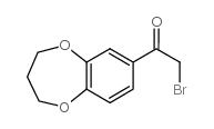 2-溴-1-(3,4-二氢-1,5-苯并氧-7-)乙酮结构式
