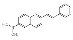6-Quinolinamine,N,N-dimethyl-2-(2-phenylethenyl)-结构式
