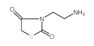 3-(2-氨基乙基)-1,3-噻唑烷-2,4-二酮盐酸盐结构式