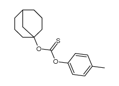 O-bicyclo[3.3.1]nonan-1-yl O-p-tolyl carbonothioate结构式