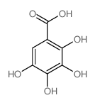 Benzoic acid,2,3,4,5-tetrahydroxy- Structure